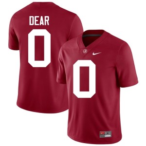 Crimson Tide Men's #0 College Football High School Crimson AK Dear Jerseys 861642-505