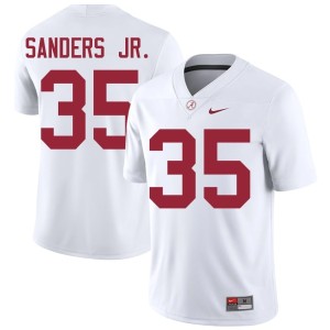 University of Alabama #35 Abduall Sanders Jr. Official White Men College Football Jerseys 985869-764