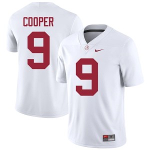 UA Crimson Tide White College Football Men's #9 Amari Cooper Limited Jersey 262952-789