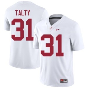 Alabama Crimson Tide #31 2026 Conor Talty White Men's College Football Jerseys 612912-308