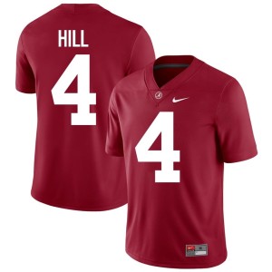 University of Alabama #4 Stitched Mens Crimson College Football Daniel Hill Jerseys 862711-182