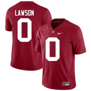 Bama University #0 Crimson Men Deontae Lawson College Football Jersey 909286-203
