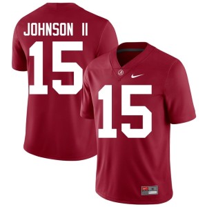 Roll Tide Mens #15 Crimson Duke Johnson II College Football 2026 Jersey 565978-521