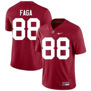 Alabama Crimson High School Men College Football #88 Isaia Faga Jerseys 411653-316