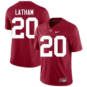 UA Crimson Tide Crimson #20 Men's Stitched Jah-Marien Latham College Football Jersey 115149-810