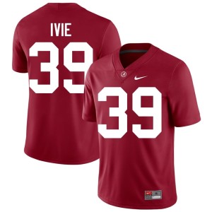 UA Crimson #39 Mens Jake Ivie Limited College Football Jersey 334906-252