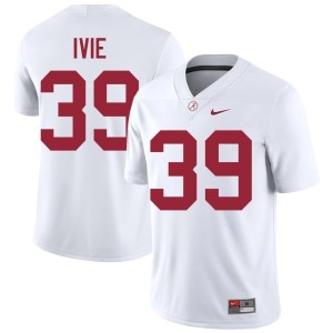 UA College Football Alumni Men White #39 Jake Ivie Jersey 283603-213