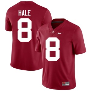 Crimson Tide College Football Crimson Mens Embroidery #8 Jalen Hale Jersey 490514-648
