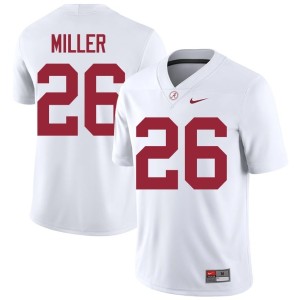 Bama White Jam Miller Mens College Football #26 Game Jerseys 435166-487