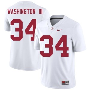 University of Alabama Jessie Washington III High School White Men's College Football #34 Jersey 479912-425