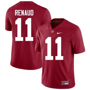 Alabama Stitched Men's College Football Jordan Renaud #11 Crimson Jerseys 393817-462