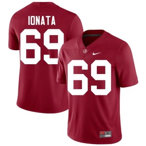 Roll Tide Game Joseph Ionata #69 Crimson Men's College Football Jerseys 545543-216