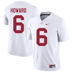 The Tide Kameron Howard Mens College Football NCAA #6 White Jerseys 932711-200