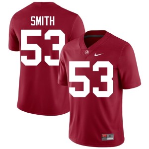 Bama Alumni #53 Crimson Mac Smith Mens College Football Jersey 664098-699