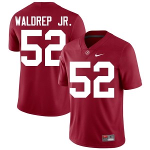 UA Crimson Tide Men College Football #52 Mal Waldrep Jr. University Crimson Jerseys 262104-436