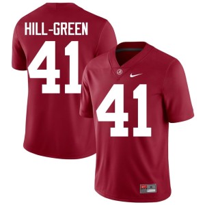UA Crimson Tide Crimson Nikhai Hill-Green High School Men's #41 College Football Jerseys 878051-205