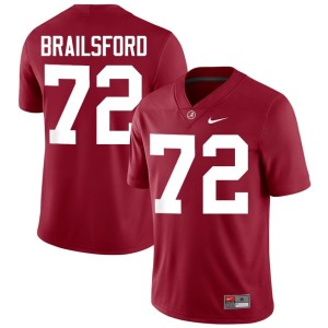 Alabama College Football Parker Brailsford Crimson High School Men #72 Jerseys 750941-389