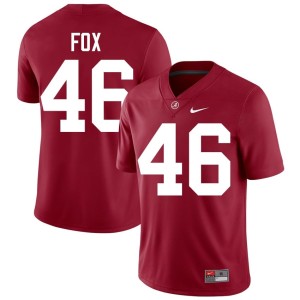 UA College Football #46 Peyton Fox Men's High School Crimson Jerseys 768403-189