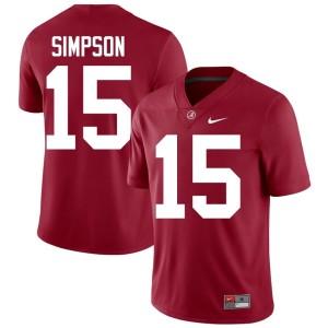 Roll Tide Ty Simpson College Football Crimson University Men's #15 Jerseys 341663-680