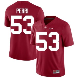 The Tide University #53 Vito Perri College Football Crimson Mens Jerseys 176906-417