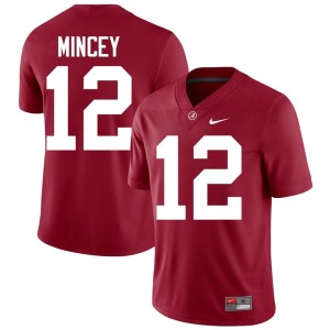 Alabama Crimson Tide Men Crimson #12 Zavier Mincey College Football 2026 Jerseys 499811-855