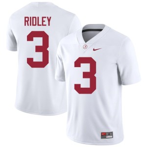 Crimson Tide Mens #3 Calvin Ridley Player College Football White Jerseys 626580-368