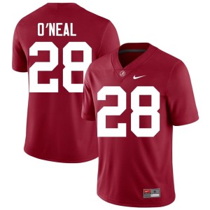 University of Alabama University Carmelo O'Neal Crimson Mens College Football #28 Jersey 654854-281