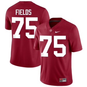 Alabama Crimson Tide #75 Crimson Official Men's College Football Ethan Fields Jersey 884804-801