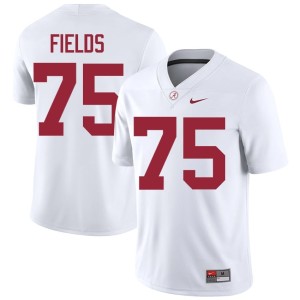 Roll Tide Mens 2026 #75 Ethan Fields White College Football Jersey 288871-567