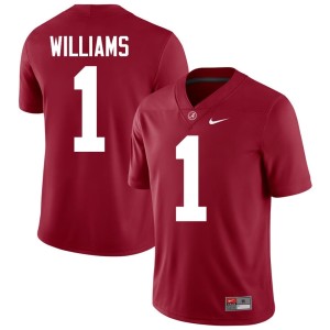 Crimson Tide Men College Football Crimson #1 NCAA Jameson Williams Jersey 616288-979
