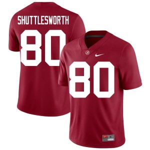 Alabama Crimson Tide Crimson Men Limited College Football #80 Jaxon Shuttlesworth Jerseys 883042-233
