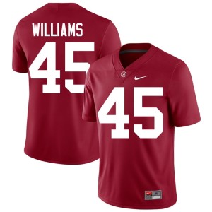 Alabama #45 Crimson Mens College Football Game Jay Williams Jerseys 795223-572