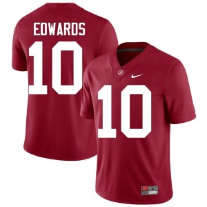 Roll Tide Crimson College Football #10 Jireh Edwards Stitched Men Jersey 276276-355
