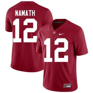 University of Alabama 2026 Men #12 Crimson Joe Namath College Football Jerseys 190333-436