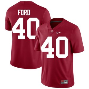 Go Bama Crimson #40 Mens Official College Football Josh Ford Jerseys 588418-103