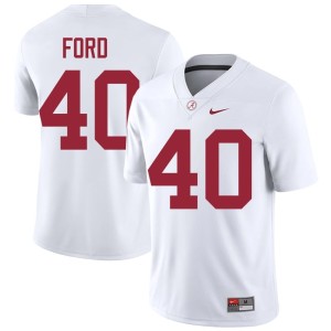 The Tide Mens White #40 College Football Player Josh Ford Jerseys 124454-171