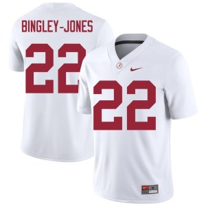 Alabama Crimson Tide Kedrick Bingley-Jones Men's White Limited #22 College Football Jersey 386964-122