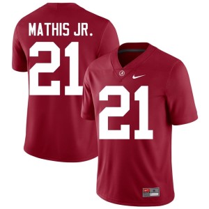 Go Bama #21 Mens College Football Maurice Mathis Jr. University Crimson Jersey 995522-463