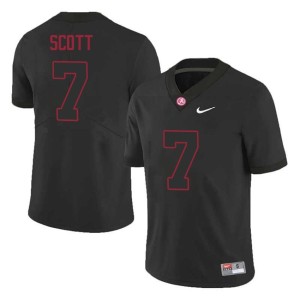 Roll Tide #7 Men's Rico Scott Black College Football Limited Jerseys 958304-283