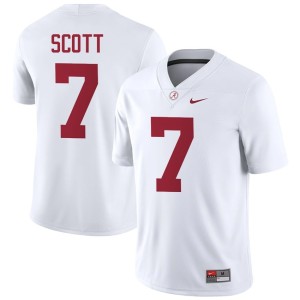Alabama #7 2026 Mens White Rico Scott College Football Jersey 650554-202