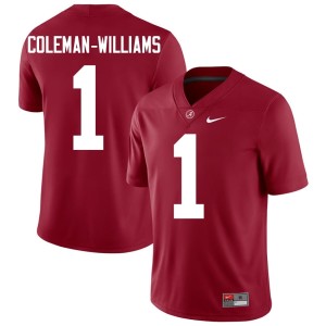 Bama College Football Player Crimson Ryan Coleman-Williams Men #1 Jerseys 459942-813
