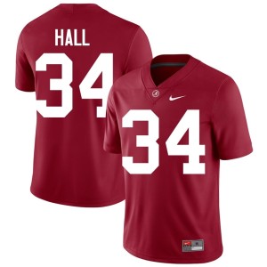 Bama Crimson Zay Hall #34 Limited Men College Football Jersey 536631-897