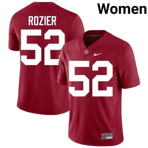 Bama Women #52 Alex Rozier NCAA College Football Crimson Jerseys 454039-289