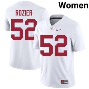 Crimson Tide #52 White Women College Football Alumni Alex Rozier Jersey 567490-100