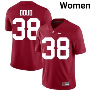 UA Women College Football #38 Crimson Blake Doud Replica Jersey 639291-836