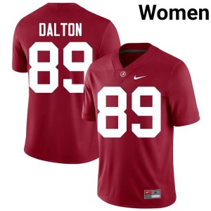 The Tide Crimson Player College Football Womens #89 Brody Dalton Jerseys 985605-291