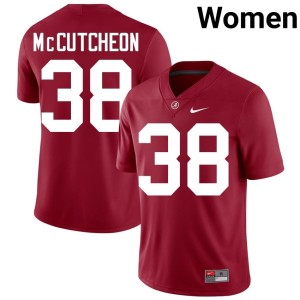 Alabama High School #38 College Football Crimson Women's Brody McCutcheon Jersey 894869-270