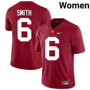 University of Alabama College Football DeVonta Smith #6 NCAA Crimson Women's Jerseys 528197-972