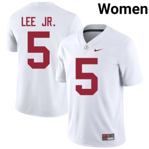 UA Womens Dijon Lee Jr. #5 College Football White 2026 Jerseys 407025-772