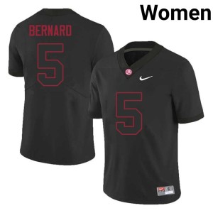 Bama Limited College Football Black #5 Germie Bernard Women Jerseys 470736-847